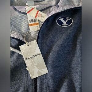Tommy Bahama sz S BYU Sport Sun Reversible Flip Zip